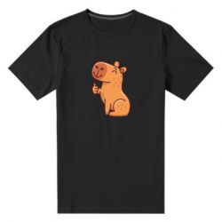 Мужская футболка премиум Капибара лайк - PrintSalon