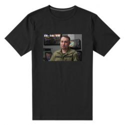 Мужская футболка премиум Ухмылка Буданова - PrintSalon