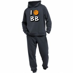 Мужской костюм I love basketball - PrintSalon