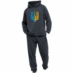 Чоловічий костюм Тризуб квіти Україна - PrintSalon
