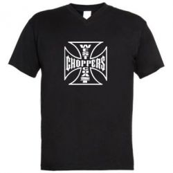 Мужская футболка  с V-образным вырезом Choppers - PrintSalon