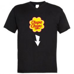 Мужская футболка  с V-образным вырезом Chupa Chups - PrintSalon