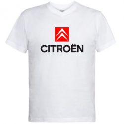 Мужская футболка  с V-образным вырезом CITROEN 2 - PrintSalon