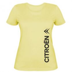 Женская футболка Citroen Vert - PrintSalon