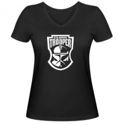 Женская футболка с V-образным вырезом Clone Trooper