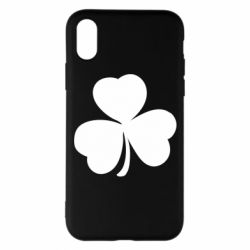 Чехол для iPhone X/Xs Clover - PrintSalon