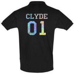Мужское поло Clyde 01 голограмма - PrintSalon