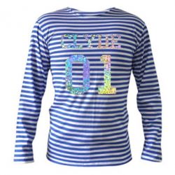 Тельняшка с длинным рукавом Clyde 01 голограмма - PrintSalon