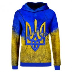 Жіноче 3D худі Coat of Arms Ukraine-PrintSalon Жіноче 3D худі Coat of Arms Ukraine