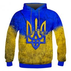 Мужское 3D худи Coat of Arms Ukraine - PrintSalon