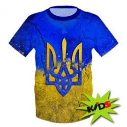 Детская 3D футболка Coat of Arms Ukraine - PrintSalon