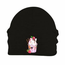 Шапка флісова Cocktail cat - PrintSalon