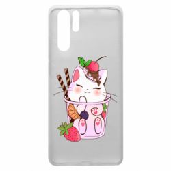 Чохол для Huawei P30 Pro Cocktail cat - PrintSalon