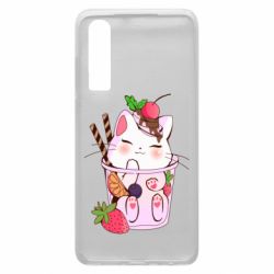 Чохол для Huawei P30 Cocktail cat - PrintSalon