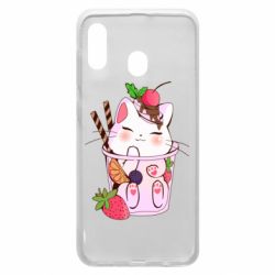 Чохол для Samsung A20 Cocktail cat - PrintSalon