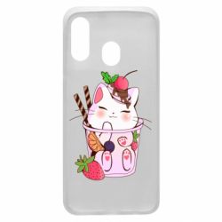 Чохол для Samsung A40 Cocktail cat - PrintSalon