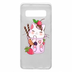 Чохол для Samsung S10 Cocktail cat - PrintSalon