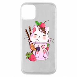 Чохол для iPhone 11 Pro Cocktail cat - PrintSalon