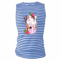 Майка-тільняшка Cocktail cat - PrintSalon