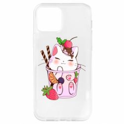 Чохол для iPhone 12 Cocktail cat - PrintSalon