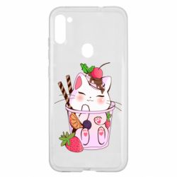Чохол для Samsung A11 / M11 Cocktail cat - PrintSalon