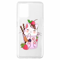 Чохол для Oppo A74 4G Cocktail cat - PrintSalon