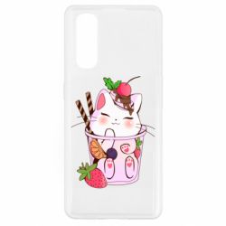 Чохол для Oppo Find X2Cocktail cat - PrintSalon