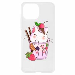 Чохол для Xiaomi Mi11 Lite Cocktail cat - PrintSalon