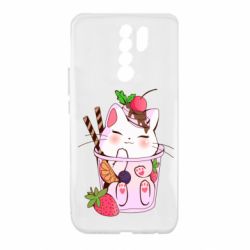 Чохол для Xiaomi Redmi 9 Cocktail cat - PrintSalon