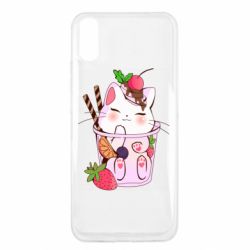 Чохол для Xiaomi Redmi 9a Cocktail cat - PrintSalon