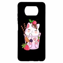 Чохол для Xiaomi Poco X3 Cocktail cat - PrintSalon