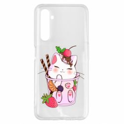 Чохол для Realme 6 Pro Cocktail cat - PrintSalon