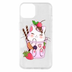 Чохол для iPhone 14 Cocktail cat - PrintSalon