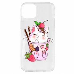 Чохол для iPhone 14 Plus Cocktail cat - PrintSalon