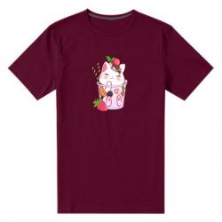 Чоловіча преміум футболка Cocktail cat - PrintSalon