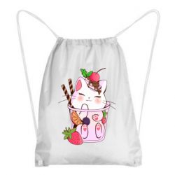 Рюкзак-мішок Cocktail cat - PrintSalon