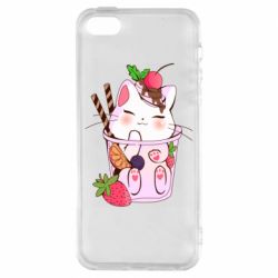 Чохол для iphone 5/5S/SE Cocktail cat - PrintSalon