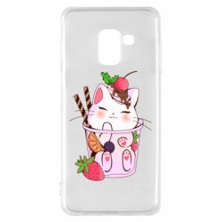 Чохол для Samsung A8 2018 Cocktail cat - PrintSalon