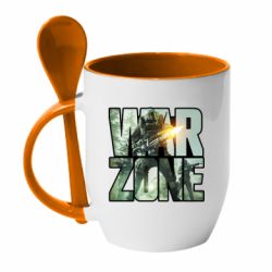 Чашка с ложкой CoD Warzone - PrintSalon