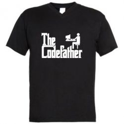 Мужская футболка  с V-образным вырезом Codefather - PrintSalon