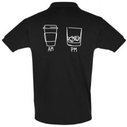 Мужское поло Coffee and whiskey - PrintSalon