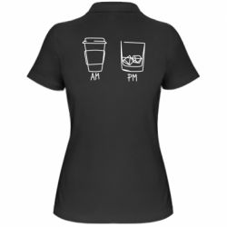 Женское поло Coffee and whiskey - PrintSalon