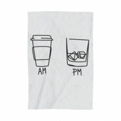 Полотенце с принтом Coffee and whiskey - PrintSalon