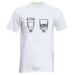 Мужская футболка для спорта Coffee and whiskey - PrintSalon