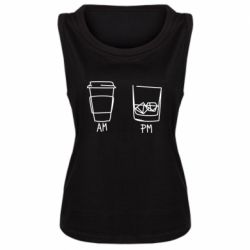 Женская майка Coffee and whiskey - PrintSalon