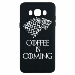 Чехол для Samsung J7 2016 Coffee is coming - PrintSalon