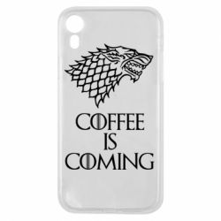 Чехол для iPhone XR Coffee is coming