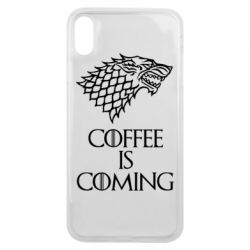 Чехол для iPhone Xs Max Coffee is coming - PrintSalon