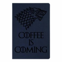 Блокнот с принто Coffee is coming - PrintSalon