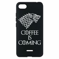 Чехол для Xiaomi Redmi 6A Coffee is coming - PrintSalon